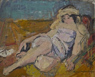 pictură de șevalet - Ciucurencu, Alexandru; Nud de femeie