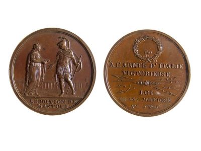 Medalie dedicată capitulării Mantovei