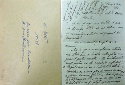 Condeescu, Nicolae, general; scrisoare adresată de generalul Nicolae Condeescu lui Alecu Constantinescu