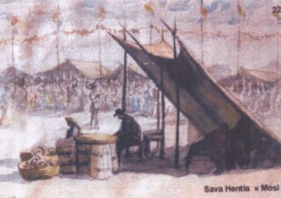 pictură - Henția, Sava; Moși