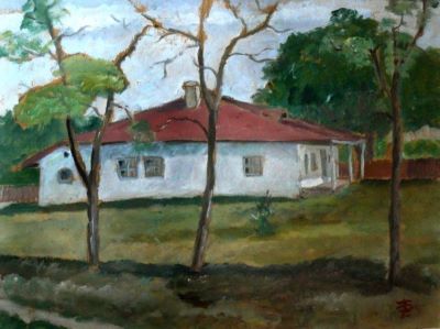 pictură - Pallady, Theodor; Casa din Bucium