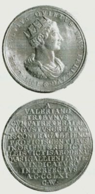 Medalie dedicată uzurpatorului Quietus