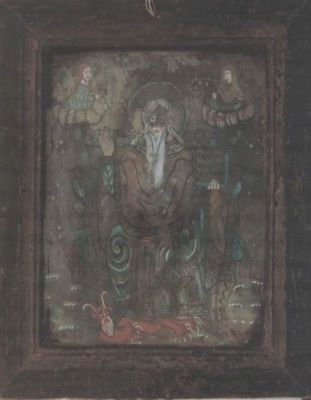 icoană pe sticlă - Moga, Savu; Sfântul Mare Mucenic Haralambie