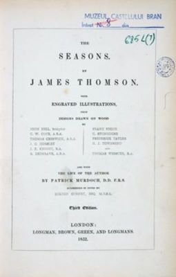 carte - Thomson, James; The Seasons by James Thomson with Engraved illustrations, from design drawn on wood