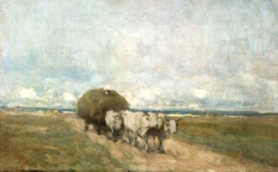 pictură - Grigorescu, Nicolae; Car cu fân