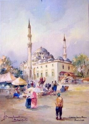 grafică - Saraphamett, N.; Vedere din Istambul