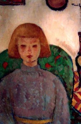 pictură - Tonitza, Nicolae; Portret de fetiță (Fiul cazacului)