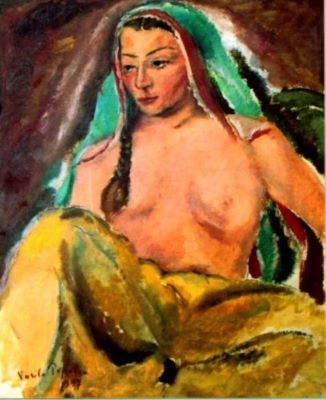 pictură - Popescu, Vasile; Odaliscă