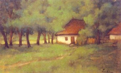 pictură - Luchian, Ștefan; După ploaie