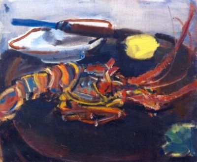 pictură - Wexler, Arnold Max; Natură moartă cu langustă