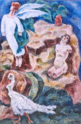 pictură - Michăilescu, Corneliu; Un suflet s-a înălțat la cer