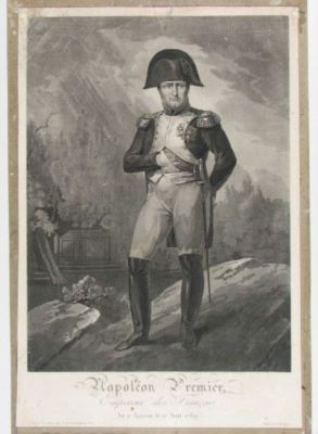 gravură - Charon, Louis François; (SC.); Jean; (EX.); Napoleon Premier, /Empereur des Français/ Né à Ajaccio, le 15 Août 1769; în registrul inventar: Napoleon I