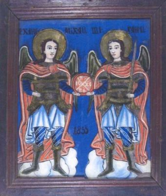 icoană; Arhanghelii Mihail și Gavril