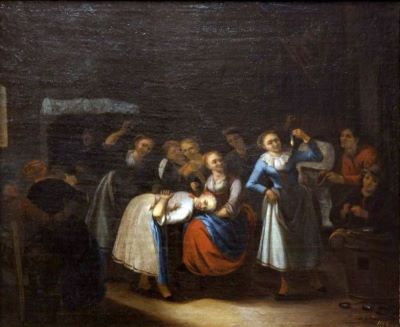 pictură de șevalet - Lundens, Gerrit; Focul (Dansul scrumbiei)