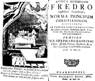 carte - Fredro, Andreas Maximilianus (autor); Andreae Maximiliani Fredro CasteLlani Leopoliensis, Norma Principium Christianorum