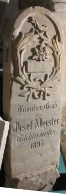 piatră de mormânt; piatra de mormânt a familiei Joseph Meister