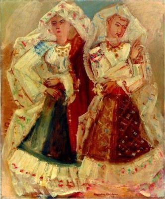 pictură de șevalet - Rădulescu, Magdalena; Românce