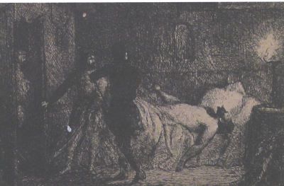 gravură - Aman, Theodor; Moartea lui Lăpușneanu