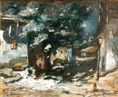 pictură - Petrașcu, Gheorghe; Orășel pe lună