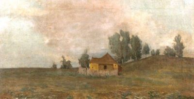 pictură - Andreescu, Ion; Casă singuratică