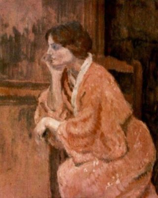 pictură - Pallady, Theodor; Femeie în roz