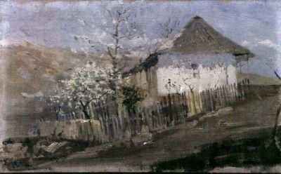 pictură - Mihăilescu, Dimitrie; Peisaj de primăvară