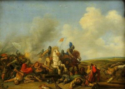 pictură - Molyn, Pieter; Luptă de cavalerie și infanterie