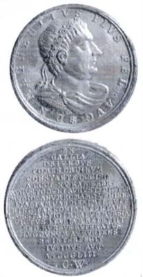 Medalie dedicată împăratului Magnentius