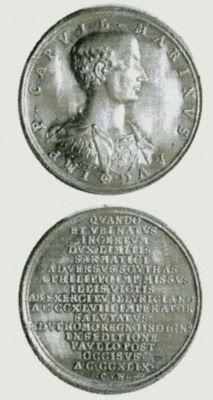 Medalie dedicată uzurpatorului Marinus