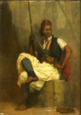 pictură - Humbert, Ferdinand; Soldat algerian