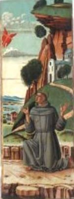 pictură - Boldrini, Leonardo; Sfântul Francisc primind stigmatele; pandant: Sfântul Ieronim în deșert