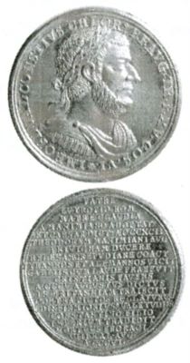 Medalie dedicată împăratului Chlorus