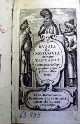 carte veche - Abraham Elzevir; Russia seu Moscovia itemque Tartaria: Commentario topographico atquae politico ilustrata