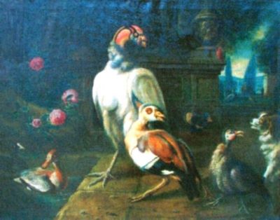 pictură; Păsări de curte