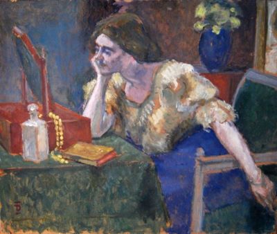 pictură - Pallady, Theodor; Femeie la oglindă