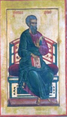 icoană; Sfântul Apostol Matei (din registrul Marea Deisis)