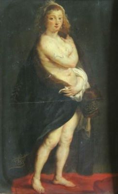 pictură - Rubens, Peter Paul; Helen Fourment, a doua soție a lui Rubens