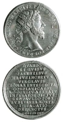 Medalie dedicată uzurpatorului Marcius