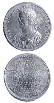 Medalie dedicată împăratului Licinius