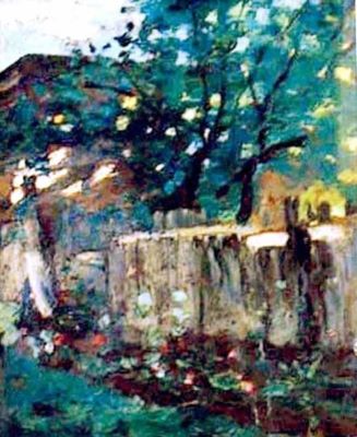 pictură - Luchian, Ștefan; Casa vecinului