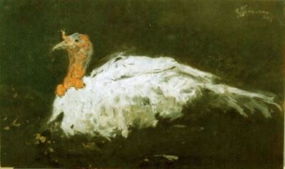 pictură - Stoenescu, Eustațiu; Curcan alb