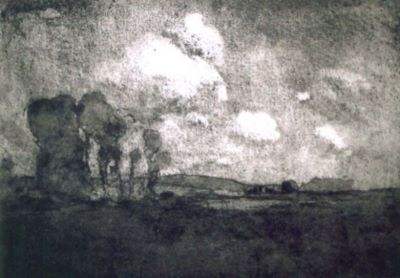 gravură - Lee-Henkley, William; The Marches