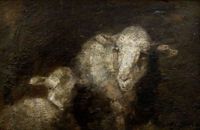pictură - Grigorescu, Nicolae; Miei