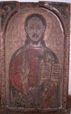 icoană pe lemn; Iisus Învățător