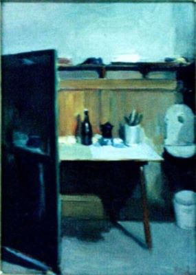 pictură - Lascăr, Viorel; Colț de atelier