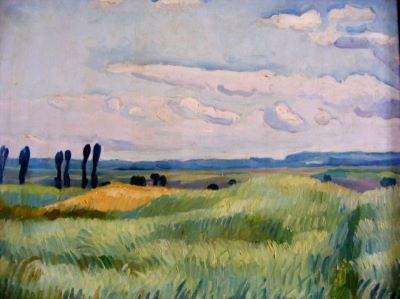 pictură - Widmann, Walter Rudolf; Câmp de grâu