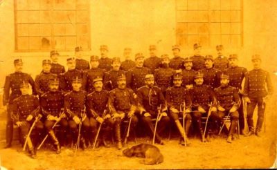 fotografie; Grup de ofițeri Târgoviște 1893