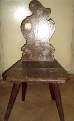 scaun - Sütő István II; kontyos szék