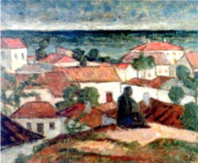 pictură - Dimitrescu, Ștefan; Peisaj din Mangalia