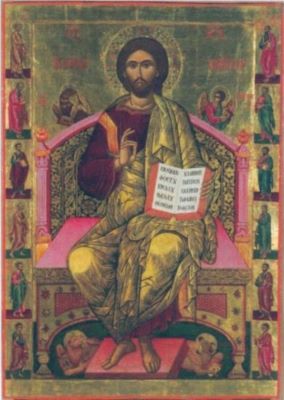 icoană - Constantinos (?); Iisus Pantocrator